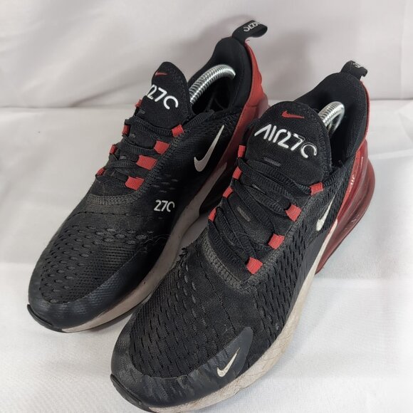 Nike Air Max 270 AH8050-022 Black Red Men's 8 Women's 10 Shoes Sneakers - Picture 2 of 16